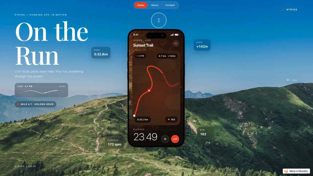 Marathon, a site published with Modulify